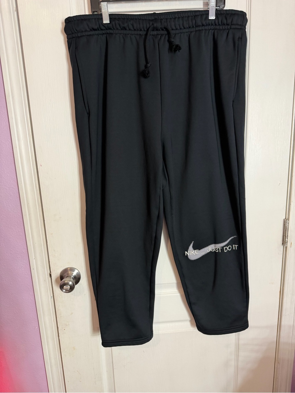 Nike Just Do It Black Jogger Sweatpants – Size 1X